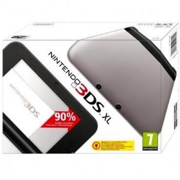 Nintendo 3DS XL, Europäische Variante, Silber‑Schwarz