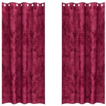 Tende in Velluto Rosso Vino 245x140 cm (2 Unità)