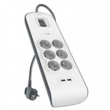 Belkin 6-Socket Power Hub with Surge Protection (BSV604CA2M)