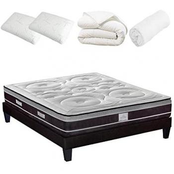 Ensemble Sommeil Serein 140x190 cm – Matelas Ressorts et Sommier inclus