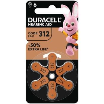 Duracell Hearing Aid Power Pack DA312 (6×180 mAh) – Ø7,9 mm