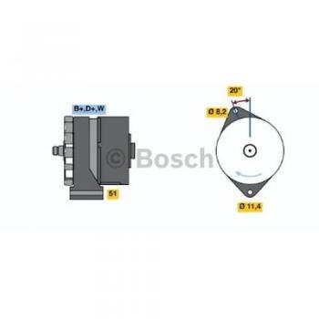 Alternatore Bosch 0 986 033 840 – Compatibile con Veicoli Commerciali