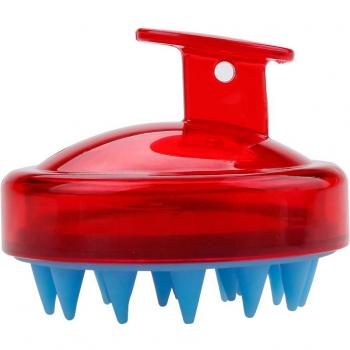 Cepillo masajeador de silicona para el cabello