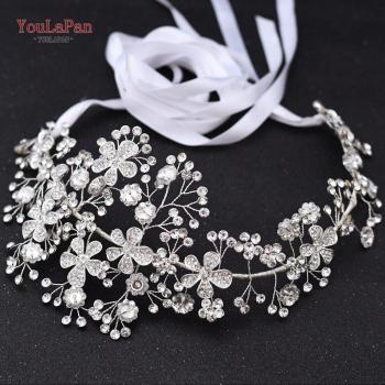 Alloy Flower Rhinestone Bridal Belt