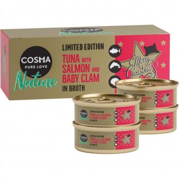 Cosma Nature Natale: Tonno, Salmone e Vongole Baby per Gatti