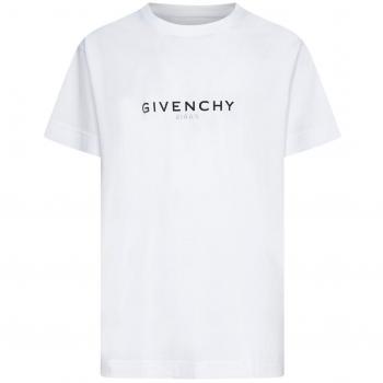 Givenchy Men's Cotton T-Shirt, Oversize, Logo, White, Size M