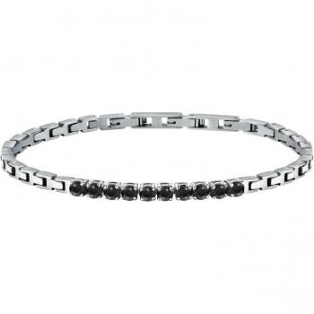 Pulsera Morellato Hombre Gioielli Acero Negro