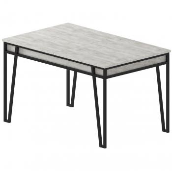 Mesa Kailua 2006 Blanco Esmeralda – Dimensiones 76x74x132 cm, Alargable, Aglomerado Laminado y Base Metálica