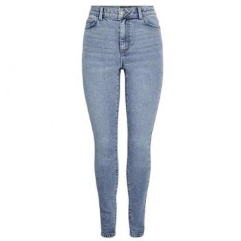 Jeans Pieces Dana Skinny Fit A Vita Alta Light Blue S