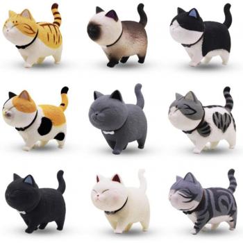 Conjunto Gatuno Mini Figuras 9 piezas