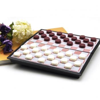 Compact Foldable Chess & Checkers Game