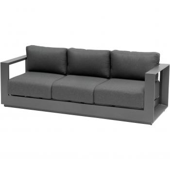 Salotto giardino divano 3 posti Allure grafite nero