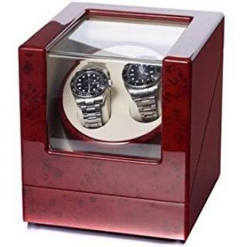 Raoul U.Braun Uhrenbeweger Classic Holzwurzelteller für 2 Uhren