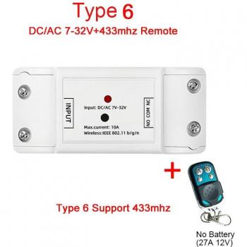 EWeLink Multi-Voltage WiFi Door Lock Relay – 5V–32V, Inching/Self-Locking Remote Control