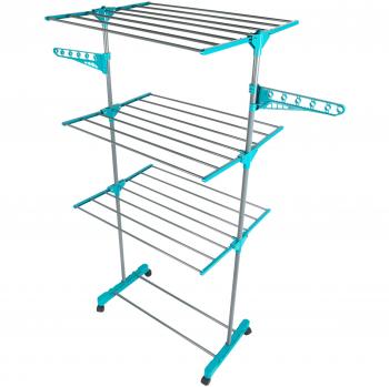 Beldray LA023773TQ Turquoise 3 Tier Deluxe Clothes Airer