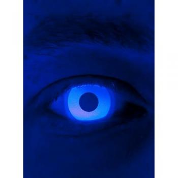 Maskworld Motivlinsen ohne Sehstärke – Glow Jahreslenseinblendung Blau