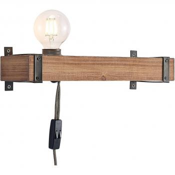 Éclairage mural Sverina 40 cm – Bois et Fiche