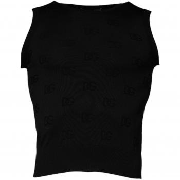 D&G Ultra‑Soft Black Silk V‑Shaped Shirt – 3XS Men’s Sleeveless