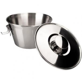 Flanera inox con tapa 18 cm