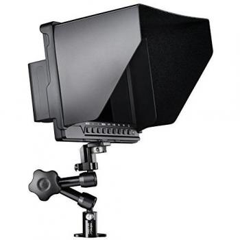 Walimex Pro Full HD Monitor Direktor III Set (1x Akku, 1x Gelenkarm (18 cm), 1x Gelenkarm Verdrehschutz, mit HDMI und AV Eingang) schwarz