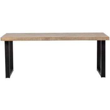 Woood Esstisch Tablo (75 × 200 × 90 cm) – Mango-Gräten-Design