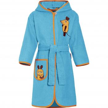 Albornoz de baño infantil Die Maus Azul claro 98/104