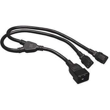 Tripp Lite Heavy-Duty Power Splitter Y Cable 15A, 14AWG (IEC-320-C20 to 2x IEC-320-C13) 2-ft