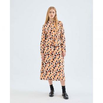 Vestido Camisero Amarillo con Lunares