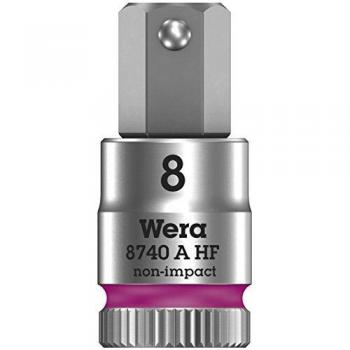 Wera 8740 A Innen-Sechskant Steckschlüssel-Bit-Einsatz, 8 mm, 1/4 (6.3 mm)