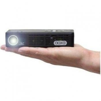 Proyector P4 X Pico de AAXA Technologies (95 lúmenes ANSI, DLP, WVGA (854x480), 15000h, LED, Manual) Negro
