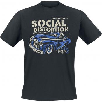 T-Shirt Social Distortion Vintage Ride Uomo Nero XL
