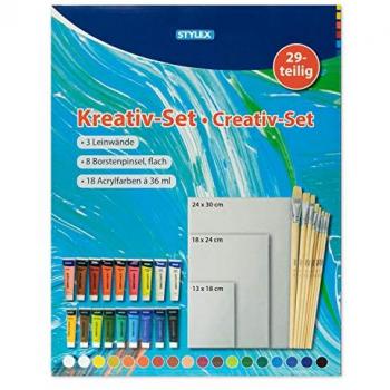 STYLEX TOPPOINT Acrylfarben Set 28 Farben