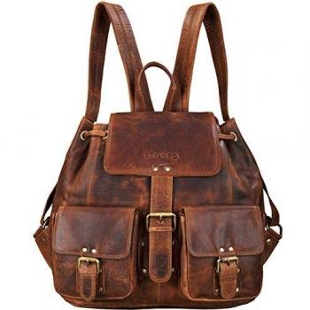 STILORD 'Larissa' City Rucksack Leder für Damen