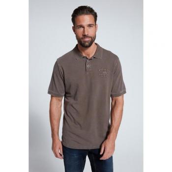 Polo dritta uomo marrone 7XL cotone JP1880