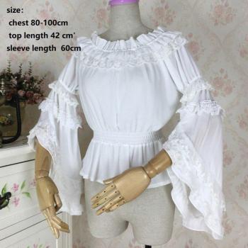 Tea Party Plus Size Long Sleeve Blouse