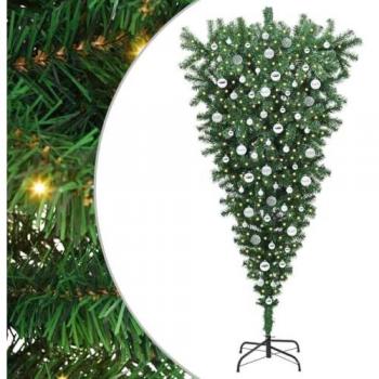 Sapin de Noël décoratif inversé avec lumières LED