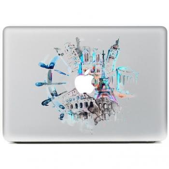 Cartoon Turntable Laptop Decal for MacBook Pro/Air 13