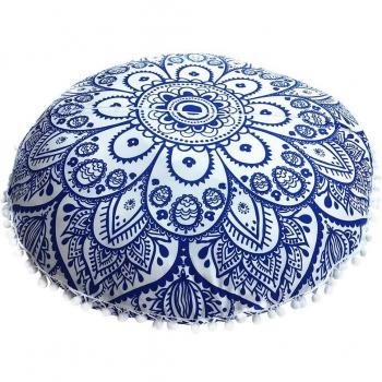 Coussin de sol Mandala indien coloré #35