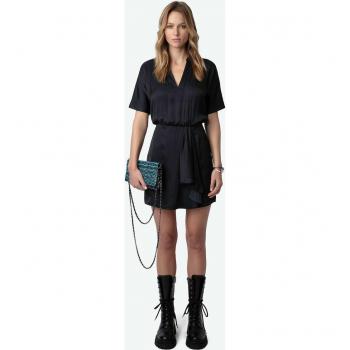 Robe Satin Raito Noir Zadig & Voltaire