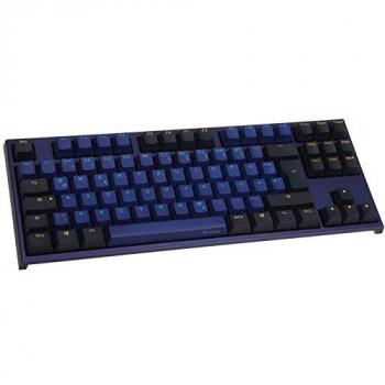 Ducky One 2 Horizon TKL – Tastiera USB Nera con Accenti Blu