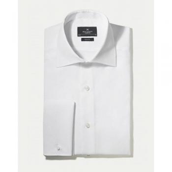 Hackett Camicia Poplin Slim Fit A Maniche Lunghe Bianca M