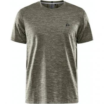 Maglia Craft a Manica Corta Essence Melange Khaki