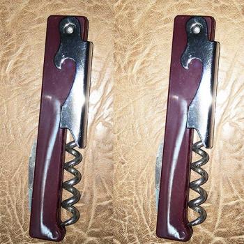 Plastic Handle Corkscrew Set