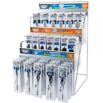 Draper DRA64050 Assorted Metric Auger and Flat Wood Bit Merchandiser