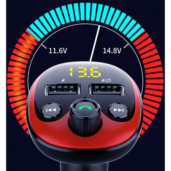 Dual USB Car Charger with Bluetooth