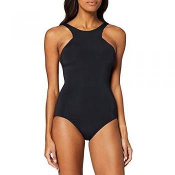 Seafolly Costume da Bagno Donna, Active High Neck, Nero, 48