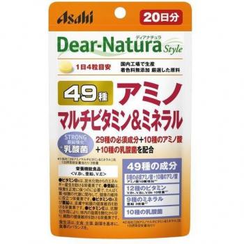 Asahi NourriNature 49 Amino Multi-Vitamine et Minérale Éco-pack 20 Jours