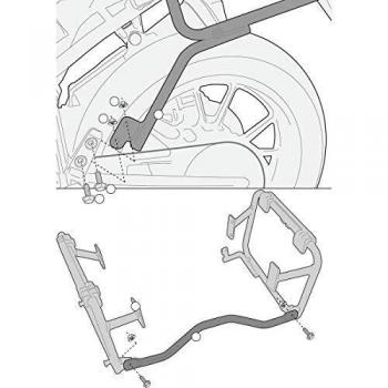 GIVI Supporto per Valigie Laterali Trekker Outback per Suzuki DL 1000 V-Strom (14-19)