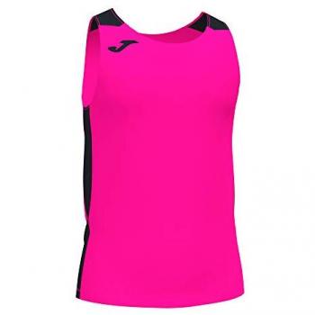 Canottiera Joma Record II uomo rosa fluo e nero M