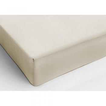 Lenzuolo Sotto Matrimoniale Beige in Morbida Flanella con Angoli